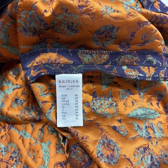 Krüger Dirndl Dress Set EU 46 U 14 3 Piece Set Oktoberfest Velvet Bodice German - Picture 9 of 14